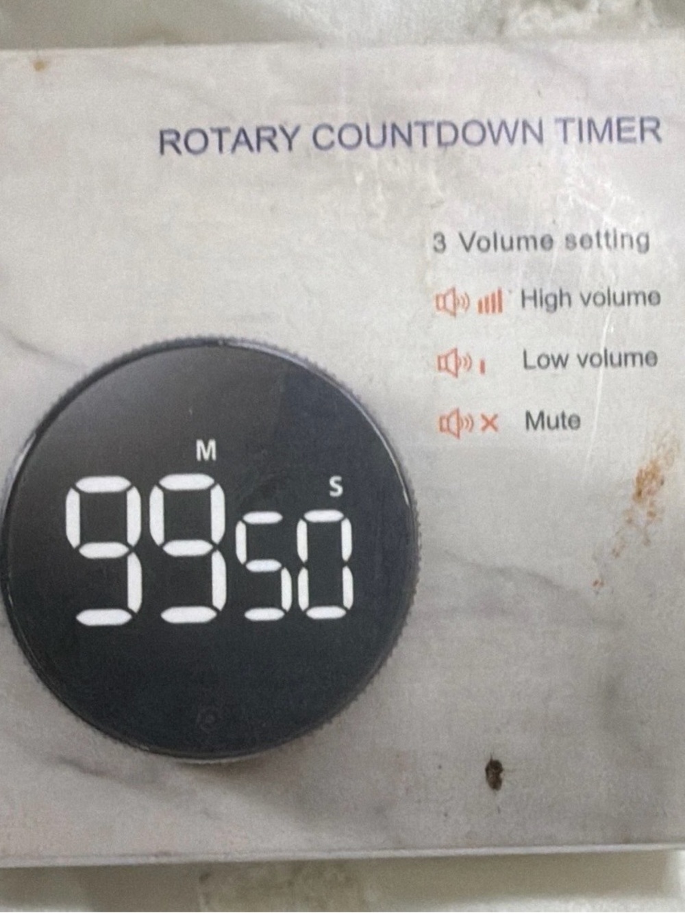 Rotary Countdown Timer LED Display - Black - Picture 2 of 3